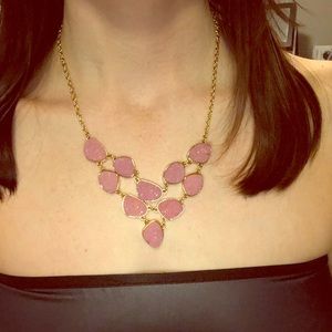 Pink statement necklace